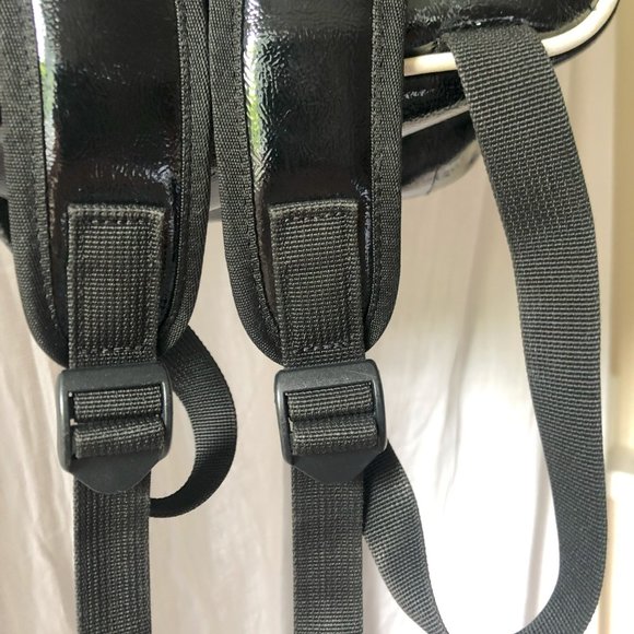 Adidas Black Glossy Mini Backpack - Picture 3 of 4